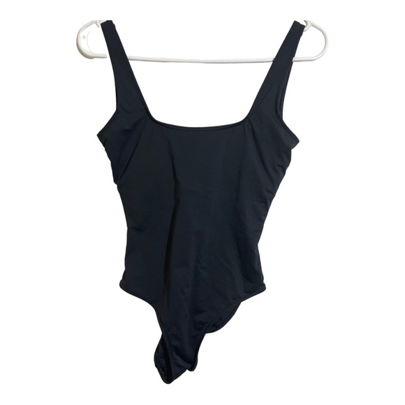 Everlane womens one pice low back simple bathing suit black size XSmall. Padded - Picture 2 of 9
